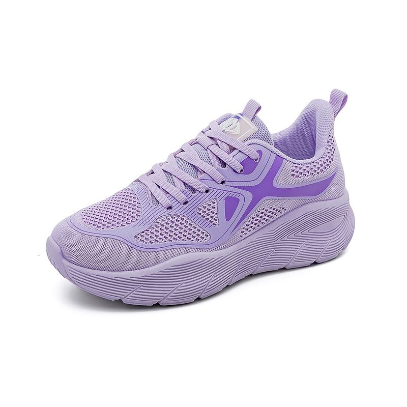 Spring and Summer New Arrival Men's and Women's Flyknit Sneakers Mesh Versatile Thick Soles Running Casual Shoes White Dad Shoes for Men
