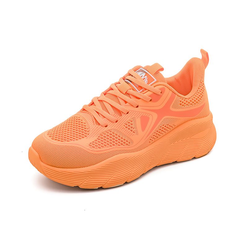 Spring and Summer New Arrival Men's and Women's Flyknit Sneakers Mesh Versatile Thick Soles Running Casual Shoes White Dad Shoes for Men