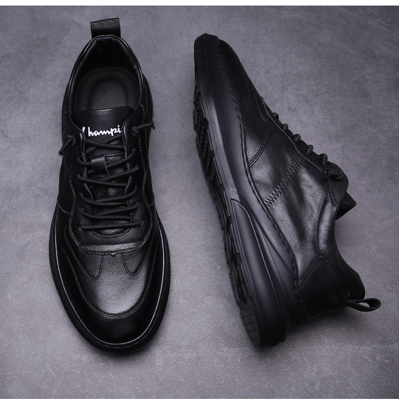 【Really Cowhide】Spring New Style Shoe - Fashion Versatile Leather Shoe with Soft Leather Sole, Perfect for Driving, Lazy Leisure Shoe, White Sneaker