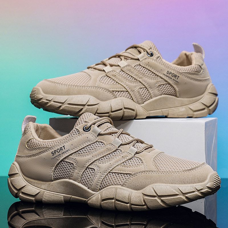 2026 New Men's Breathable Mesh Sports Shoes, Casual Shoes, Trendy, Versatile, Lightweight, Anti Slip, and Walking Shoes