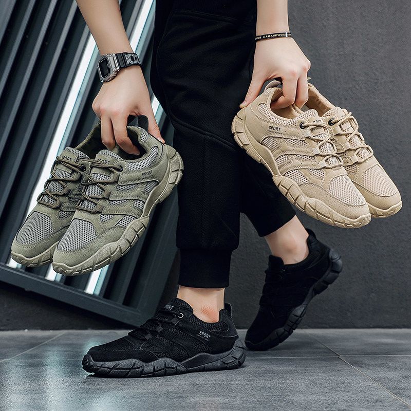 2026 New Men's Breathable Mesh Sports Shoes, Casual Shoes, Trendy, Versatile, Lightweight, Anti Slip, and Walking Shoes
