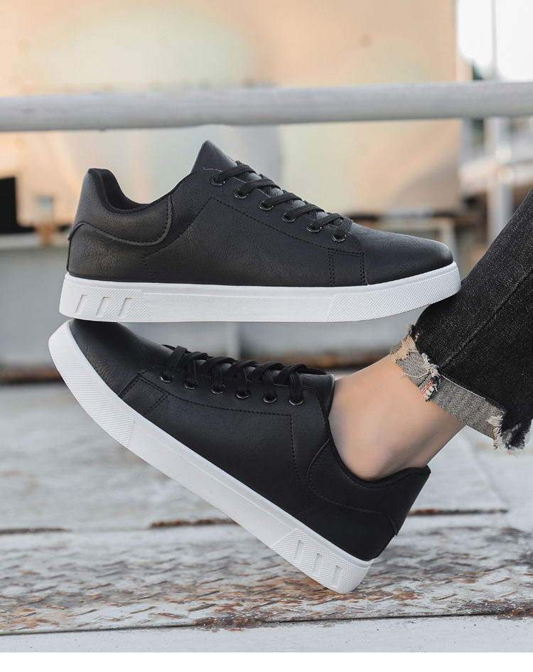 Plus Size Spring White Sneakers Korean Style Trendy Casual Fashion Sports Shoes 2026 New Model Men's Shoes