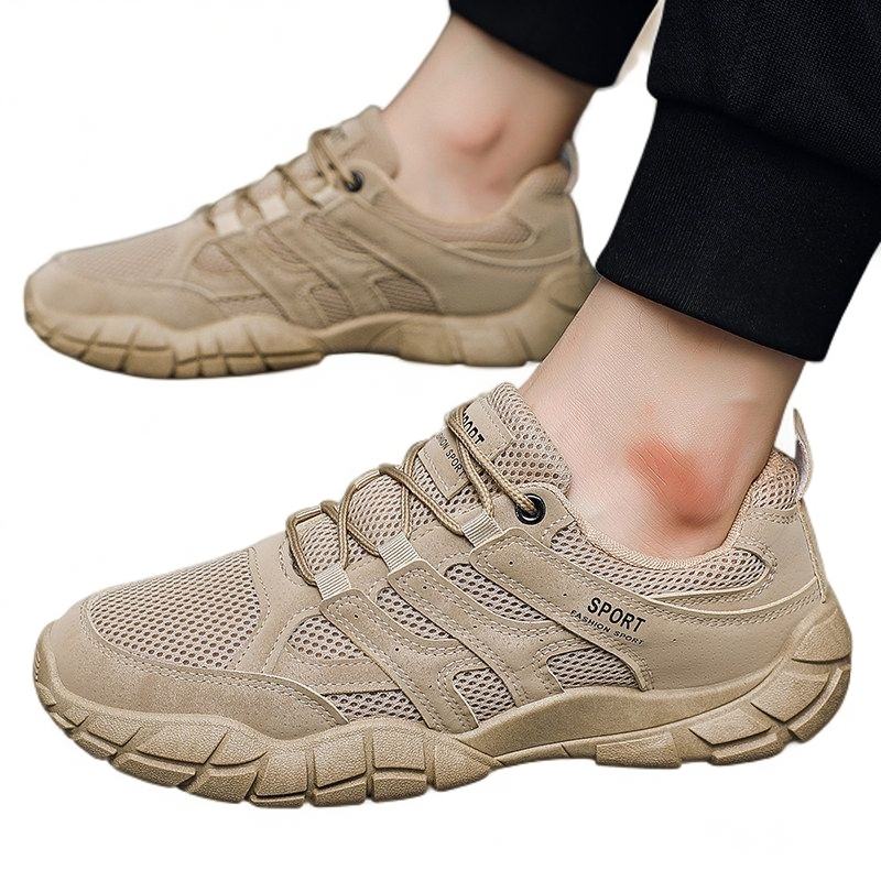 2026 New Men's Breathable Mesh Sports Shoes, Casual Shoes, Trendy, Versatile, Lightweight, Anti Slip, and Walking Shoes