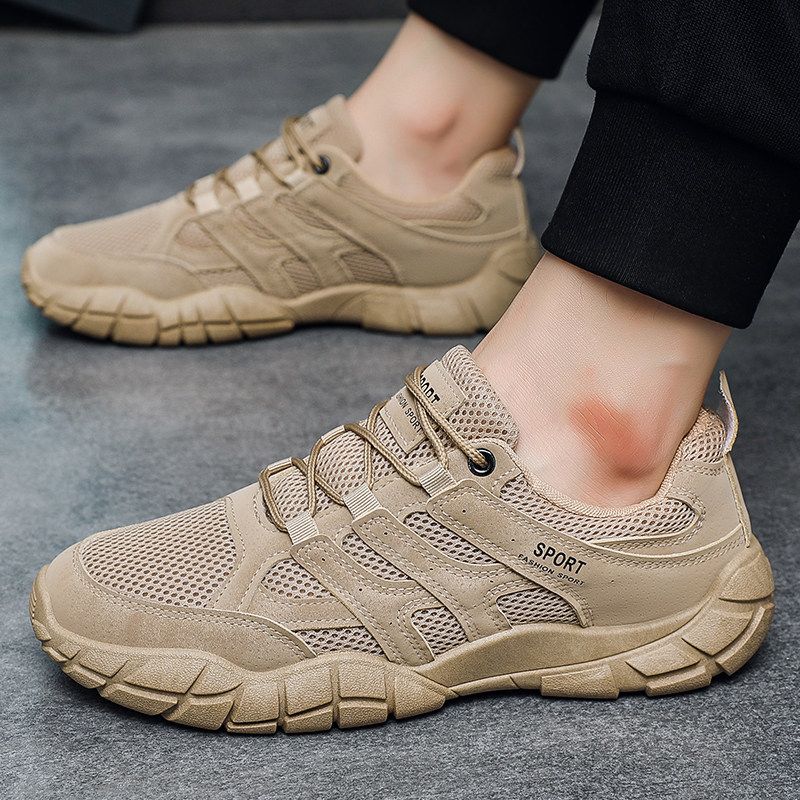 2026 New Men's Breathable Mesh Sports Shoes, Casual Shoes, Trendy, Versatile, Lightweight, Anti Slip, and Walking Shoes