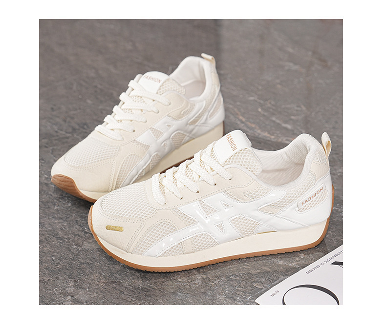 New summer women's shoes, breathable mesh German training shoes, women's Korean style versatile flat low-cut sports shoes, casual Forrest Gump shoes