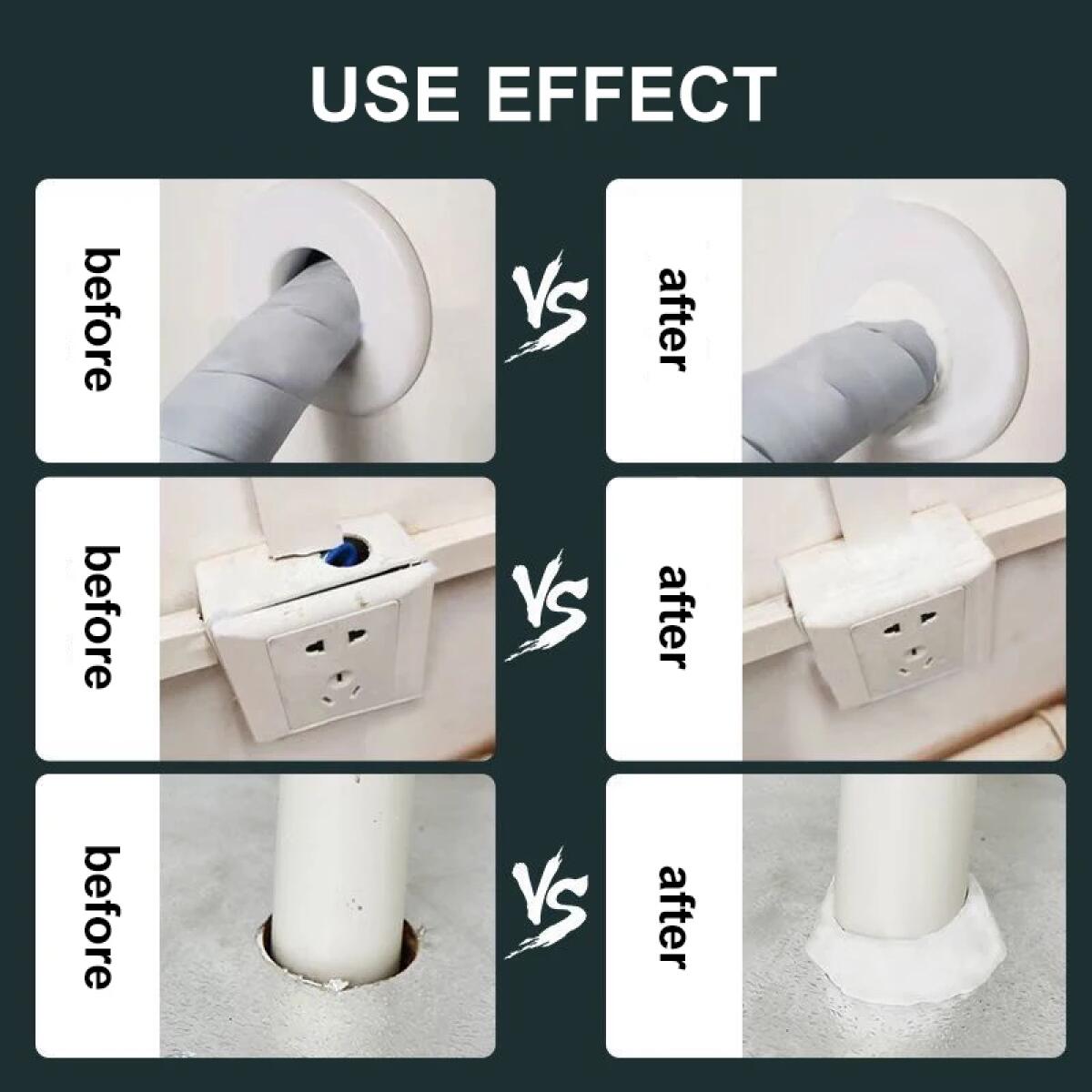Air-conditioning Hole Sealing Mud Super Diamond Mud Sealer 10g White Seal Putty Waterproof Duct Seal Repair Sealing Clay
