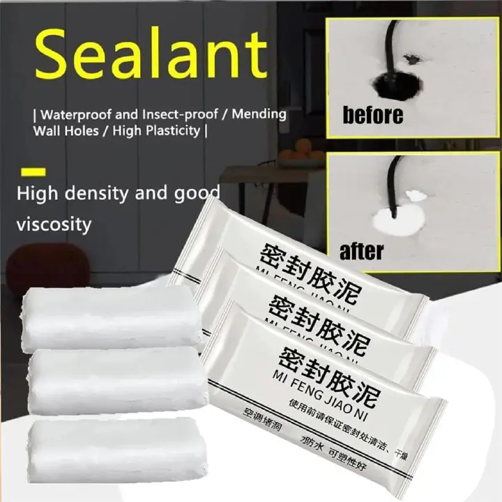 2026 Upgraded Repair Sealing Clay, Waterproof Sealant Mastic,Quick Mending Mud for Drain Connection, Wall Hole, Air Conditioning Hole Waterproof Seal Putty