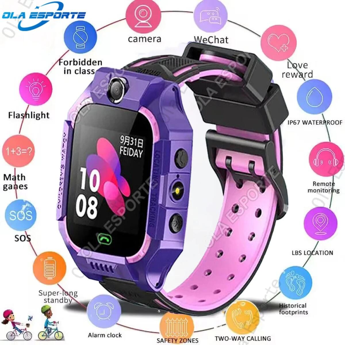 2G Children Smart Watch Kids Waterproof Smartwatch Wrist For Boy Girl Wristwatch Digital Connected Electronic Clock Child Hand Band