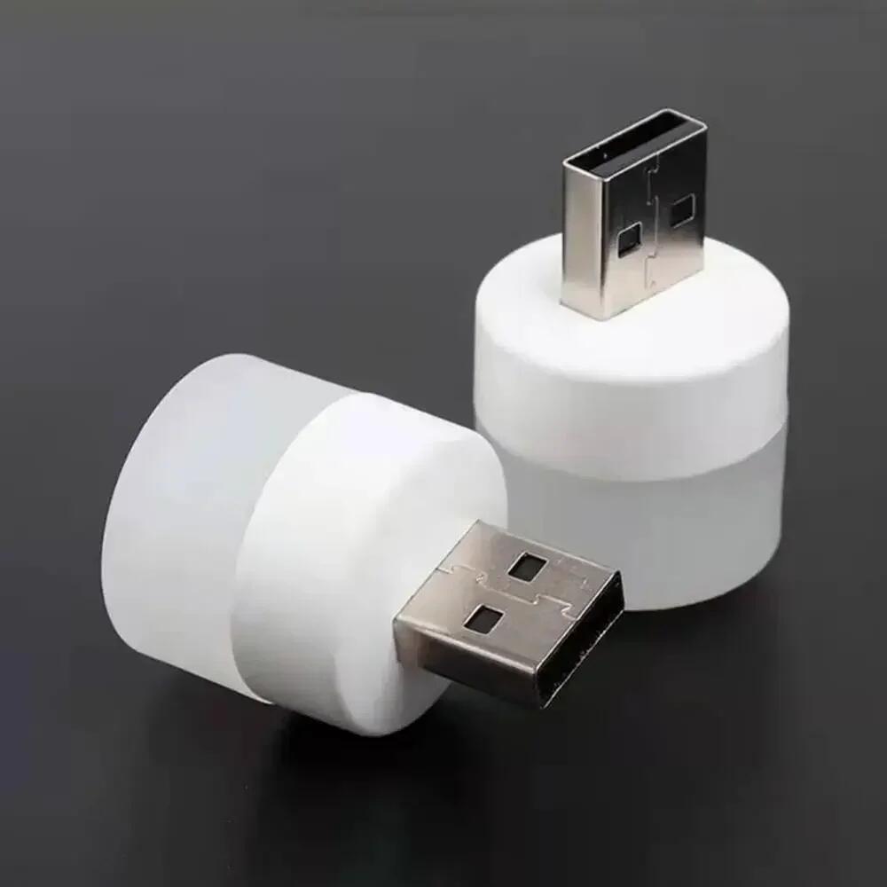 1-10PCS USB Night Light Mini LED Plug Lamp Power Bank Charging Eye Protection Book Lights Mobile Power Charging Bedroom Light