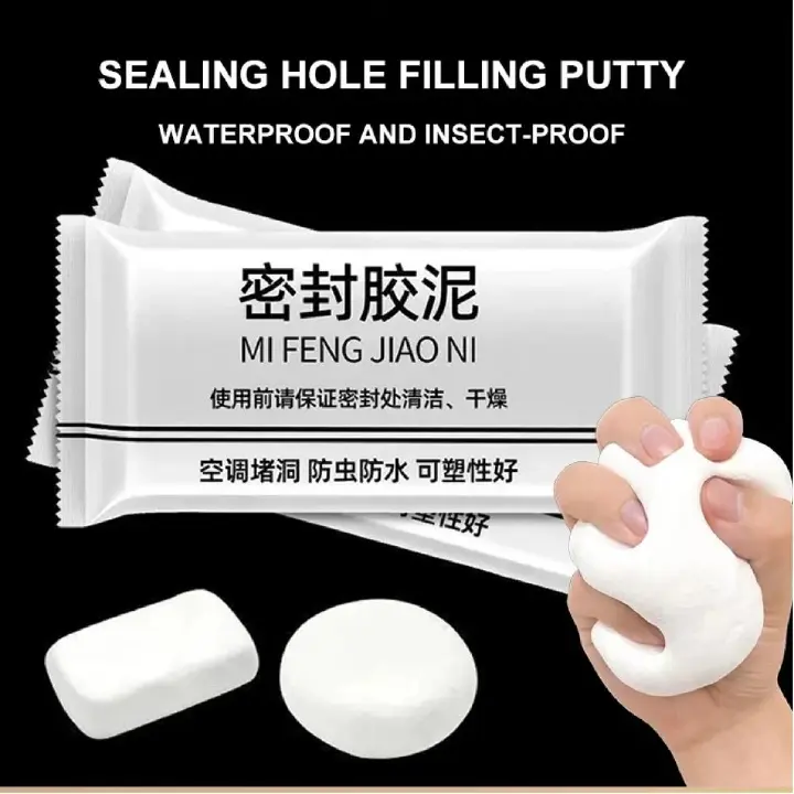 1/5/10/30PCS Bathroom Solid Glue Waterproof Sealant Wall Hole Sealant Seal Sealing Paste Sewer Pipe Caulking Agent Super Sealers