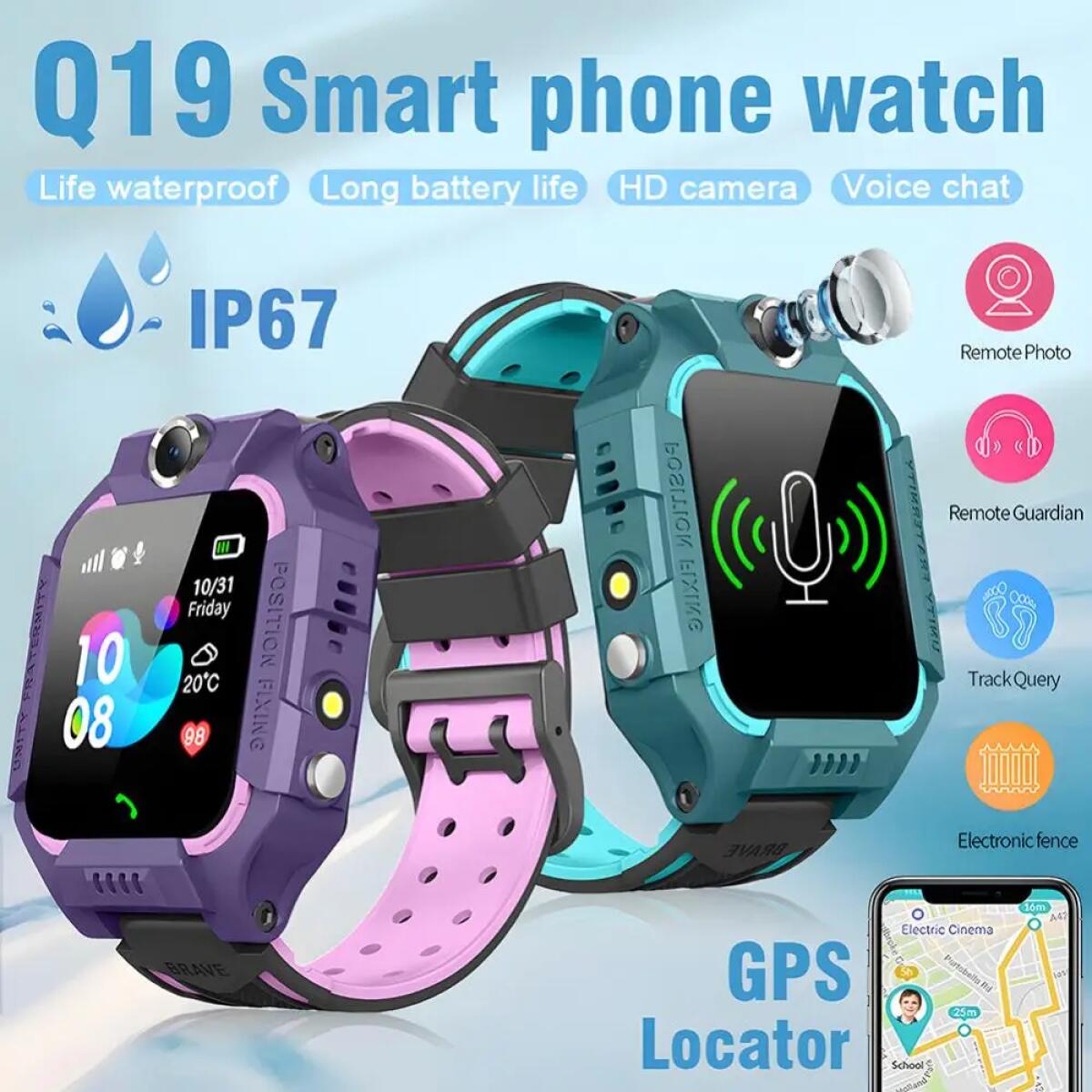 2G Children Smart Watch Kids Waterproof Smartwatch Wrist For Boy Girl Wristwatch Digital Connected Electronic Clock Child Hand Band