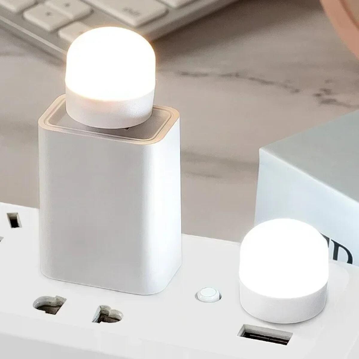 1-10PCS USB Night Light Mini LED Plug Lamp Power Bank Charging Eye Protection Book Lights Mobile Power Charging Bedroom Light