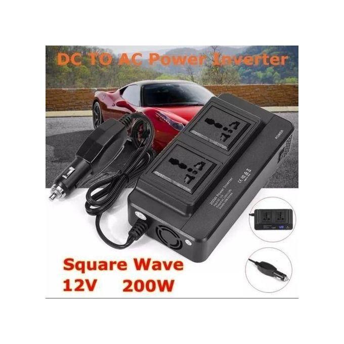 300W Portable Car Power Inverter 12V DC to 220V AC Converter 4 USB Charger Outlet Socket Auto Accessories
