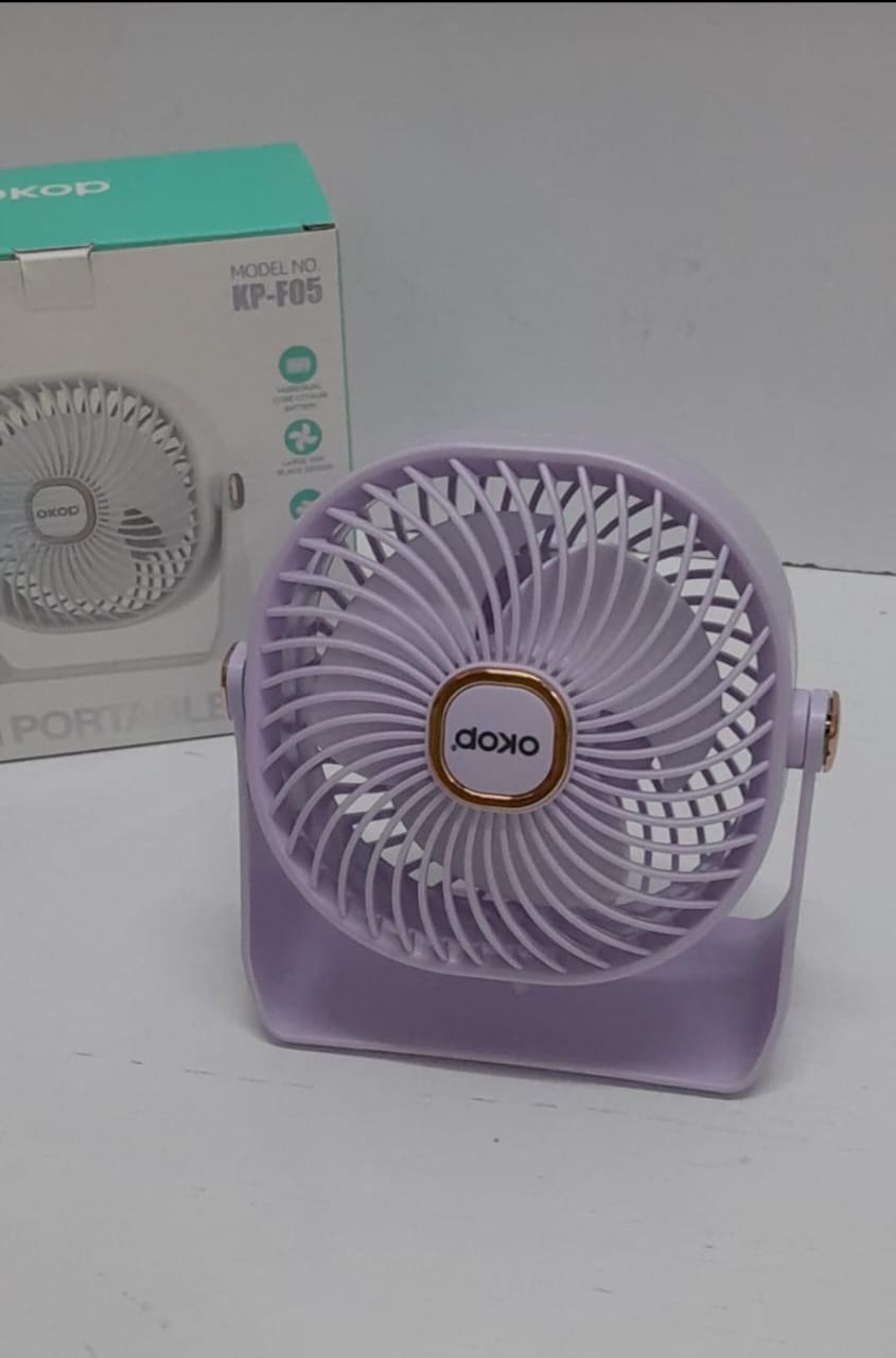 Adjustable Rotatable Mini LED Fan – Portable Tabletop Digital Cooling Fan for Home & Office, Compact Rechargeable Personal Air Circulator for Desk Use