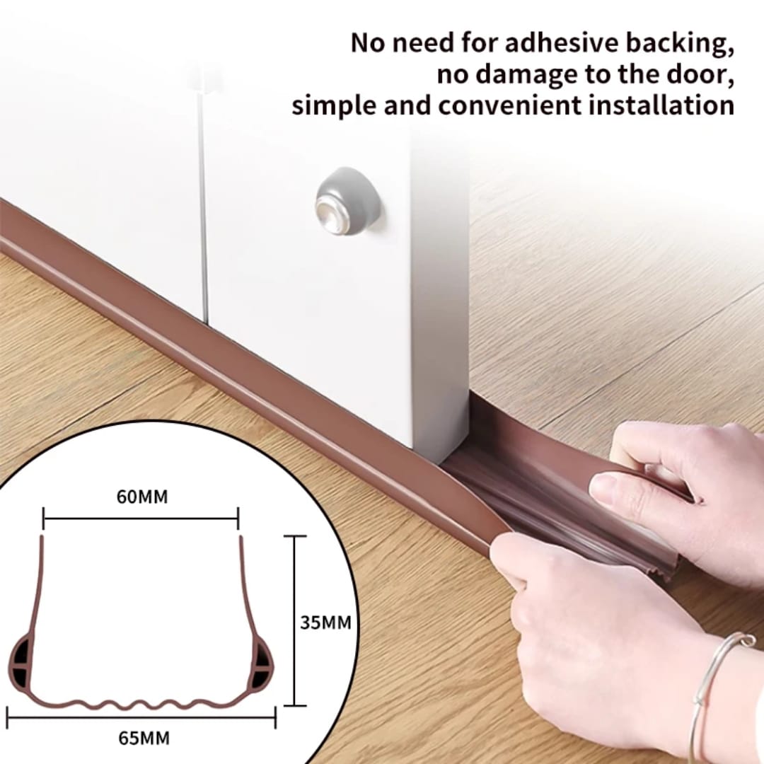 96cm Long Door Sealer Strip – Under Door Draft Stopper for Dust, Noise & Insect Protection, Energy Saving Door Bottom Seal for Home and Office Use
