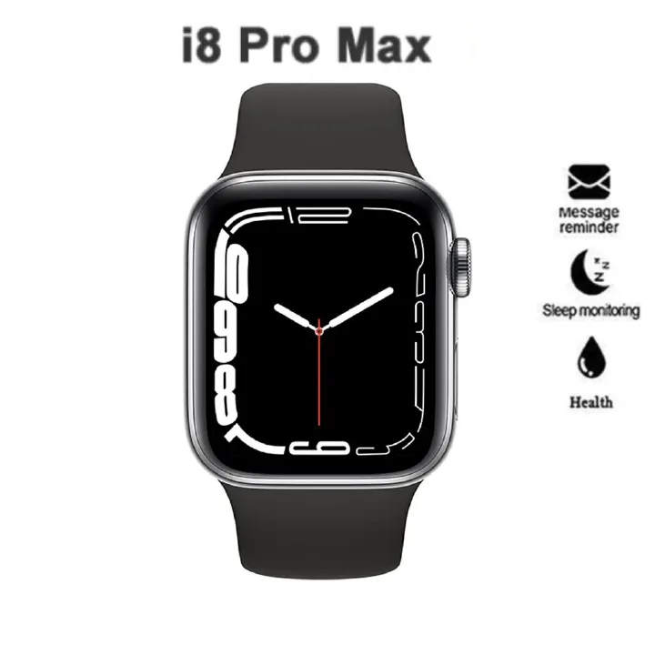 New Arrival i8 Pro Max Smartwatch Bluetooth Call Smart Watches Health Monitor Fitness Bracelet Scroll Button Smart Band For Phones