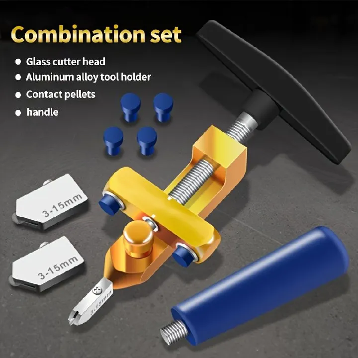 2 in 1 Glass Tile Knife Brick Cutter Breaker Pliers Tile Wheel Diamond Roller Cutting Manual Diamond With Knife Hand Tools