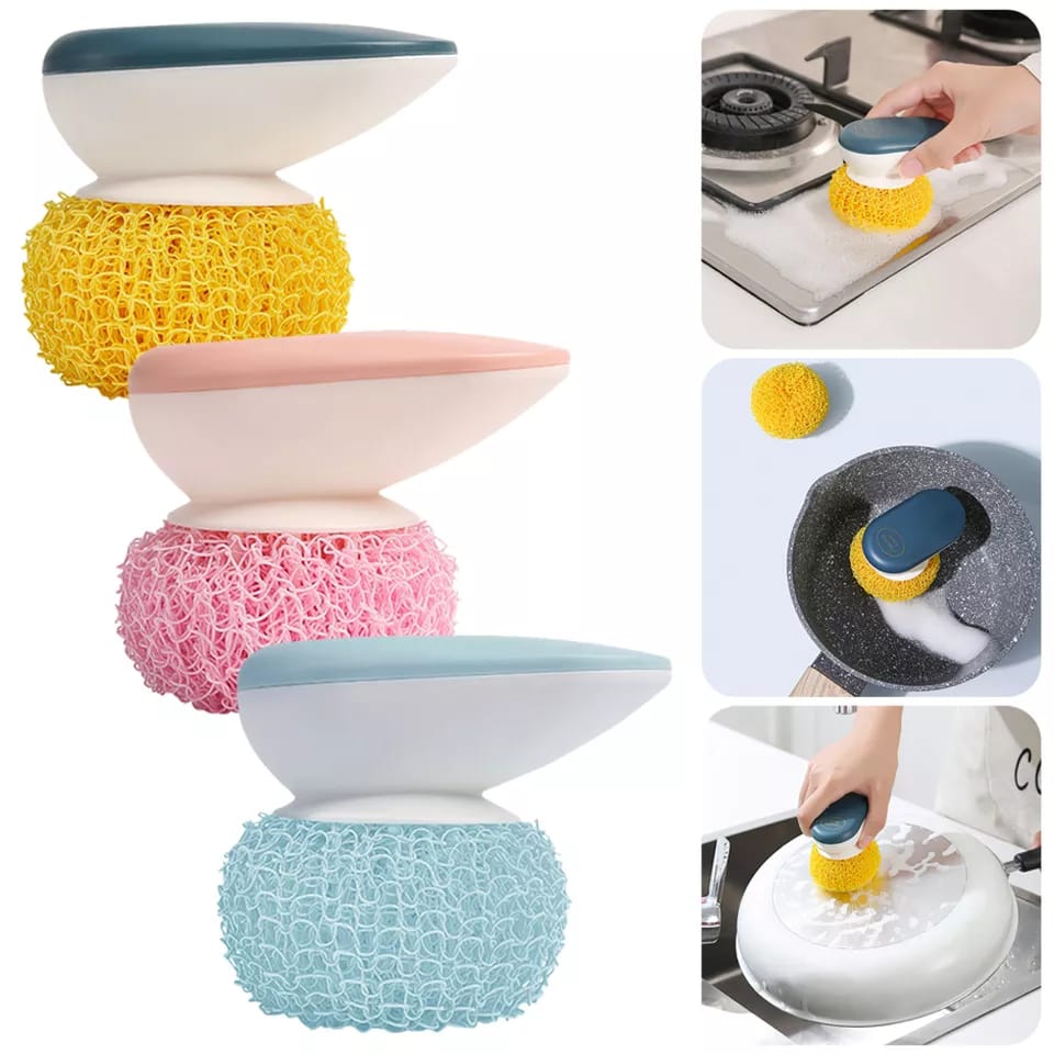 Kitchen Cleaning Ball – Heavy Duty Stainless Steel Scrubber for Pots, Pans & Dishwashing Cleaning