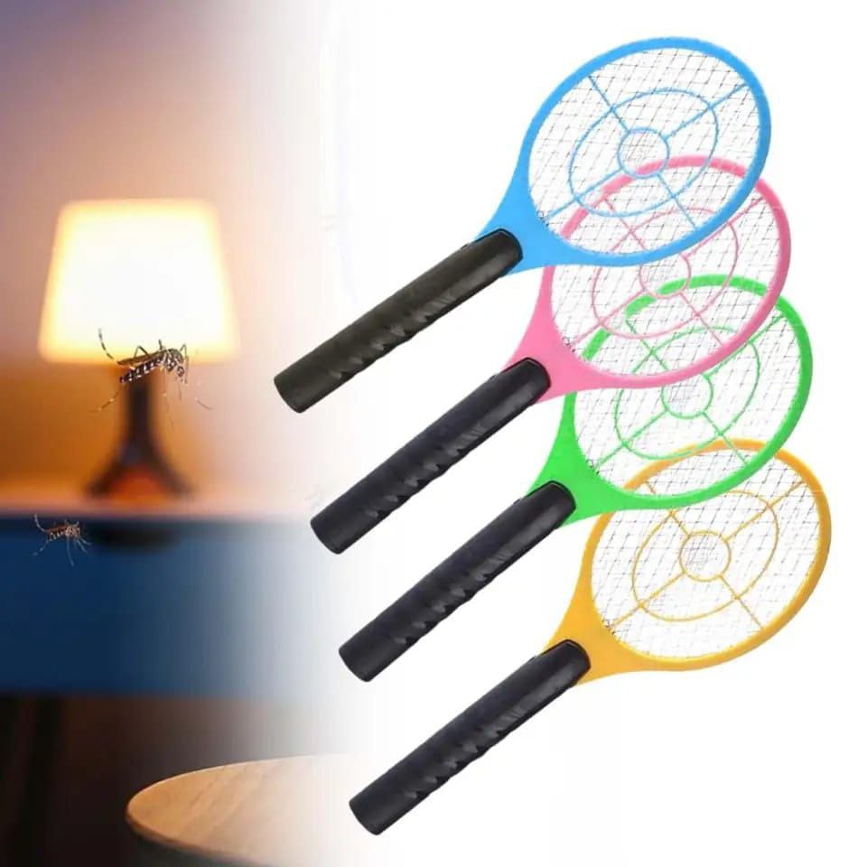 Electric Fly Swatter Racket – Battery Powered Mosquito & Insect Killer | Handheld Anti-Mosquito Repellent Zapper
