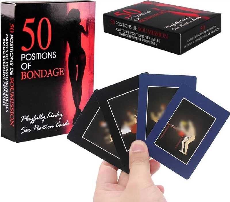 50 POSITIONS OF BONDAGE 
Game Type – adult intimacy card game (18+)