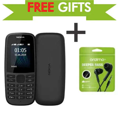 NEW ARRIVALS Nokia 105 4G Dual SIM Button Feature Phone (Long-Lasting Battery) Durable Design 4G Connectivity MP3 Player FM Radio LED Flashlight + FREE GIFTS