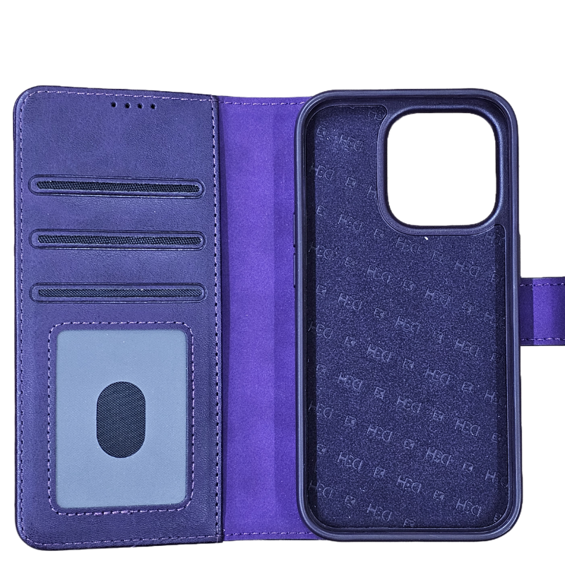 iPhone 15 14 13 12 Series Premium Leather Wallet Folio Case Elegant Flip Cover with Credit Card Slots ID Holder Magnetic Kickstand Feature Professional Slim Fit Shockproof Protection Pro Max