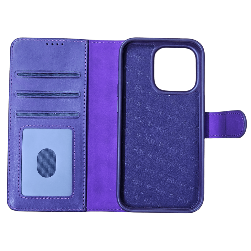 iPhone 15 14 13 12 Series Premium Leather Wallet Folio Case Elegant Flip Cover with Credit Card Slots ID Holder Magnetic Kickstand Feature Professional Slim Fit Shockproof Protection Pro Max