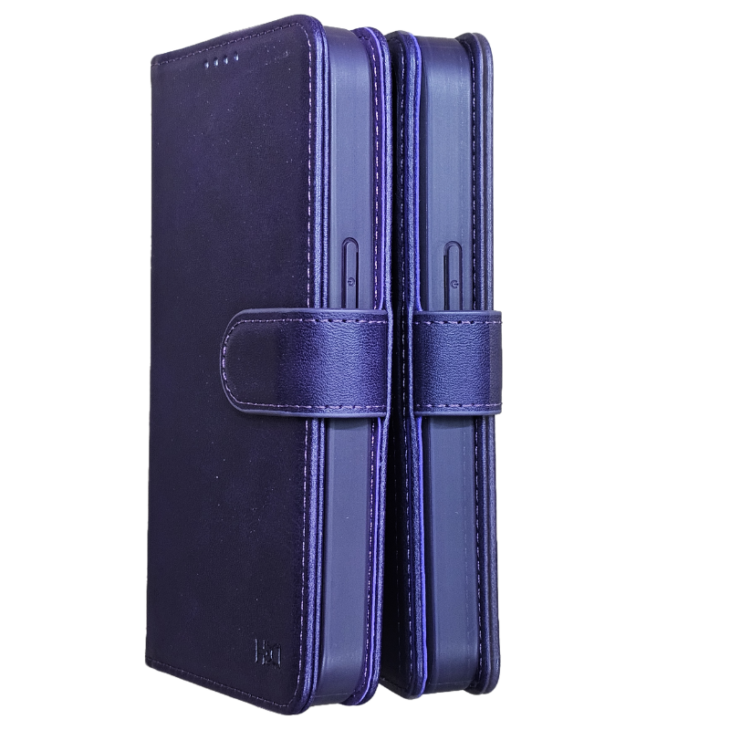 iPhone 15 14 13 12 Series Premium Leather Wallet Folio Case Elegant Flip Cover with Credit Card Slots ID Holder Magnetic Kickstand Feature Professional Slim Fit Shockproof Protection Pro Max
