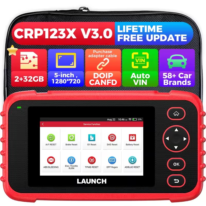 LAUNCH X431 CRP919E BT Bi-directional Auto Full System Diagnostic Tool ECU Coding OBD2 Scanner Professional Vehicle Analyzer