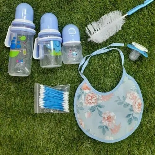 8pcs Baby Feeding Bottle Newborn Gift Set Designed for everyday use, it includes essential feeding bottles and accessories suitable for newborns, perfect for new parents and makes a thoughtful baby