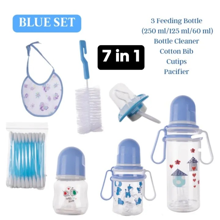 8pcs Baby Feeding Bottle Newborn Gift Set Designed for everyday use, it includes essential feeding bottles and accessories suitable for newborns, perfect for new parents and makes a thoughtful baby