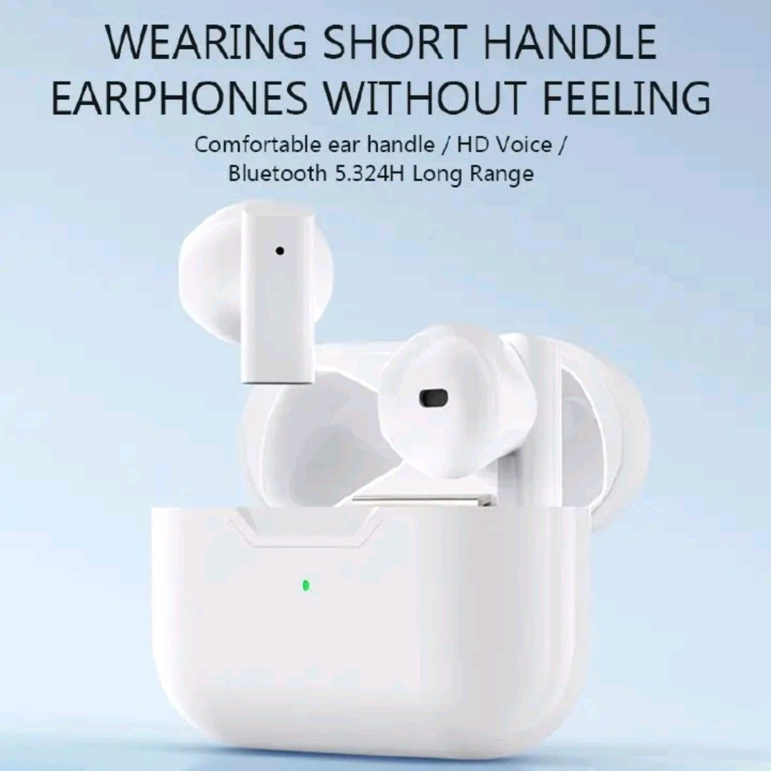 Original Pro 5s Earbuds Earpods Wireless Mini Bluetooth Earphones TWS Touch control In-ear Headphones Portable Premium Deep Bass Music Noise Cancellation Transparency Compatible with All Devices.