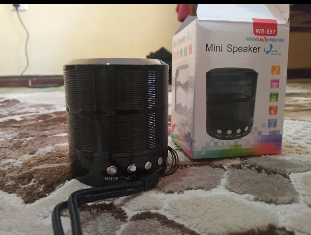 Metallic Mini Bluetooth Speaker - Wireless Portable Speaker with Rich Bass, Hands-Free Calling, FM Radio, SD/TF Card & USB Playback