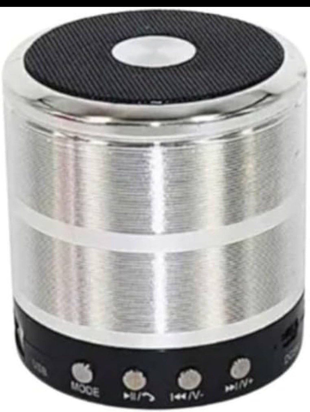 Metallic Mini Bluetooth Speaker - Wireless Portable Speaker with Rich Bass, Hands-Free Calling, FM Radio, SD/TF Card & USB Playback