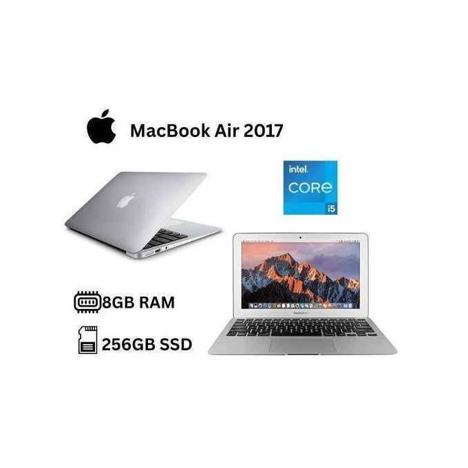 Refurbished Apple Macbook Air 2017 Core i5 8GB RAM 256GB SSD 13.3 Inches, Mac OS, wifi, bluetooth, Slim Laptop +Mouse