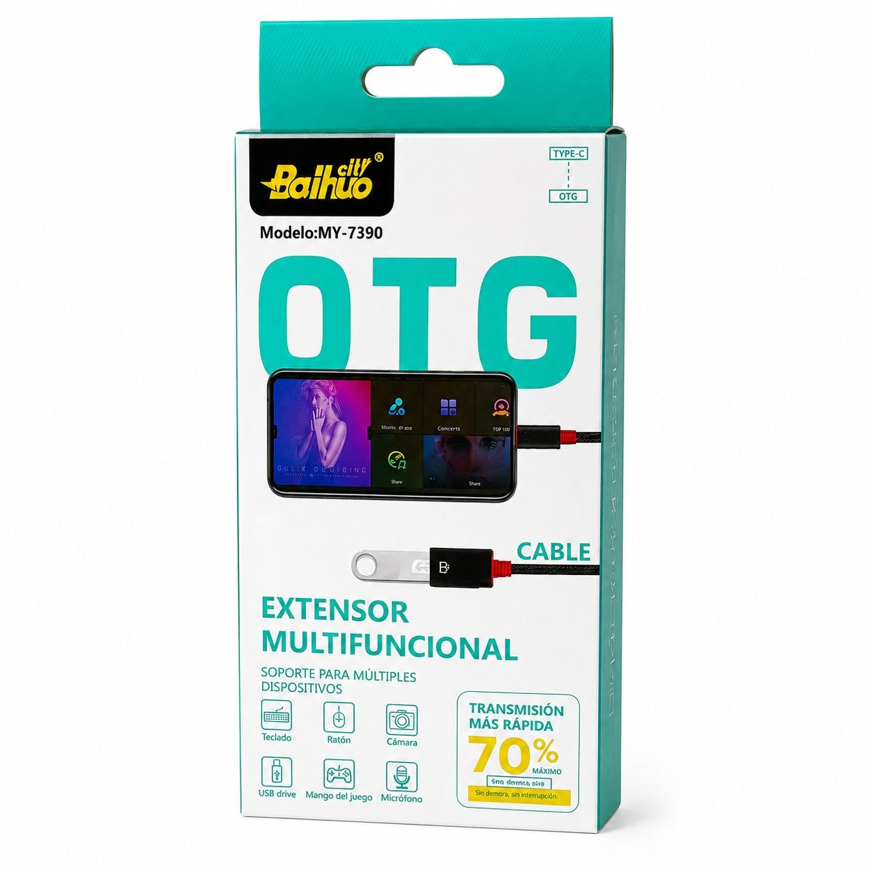 Type-C OTG Adapter Cable – USB-C to USB OTG Converter for Flash Drive, Keyboard, Mouse & Data Transfer