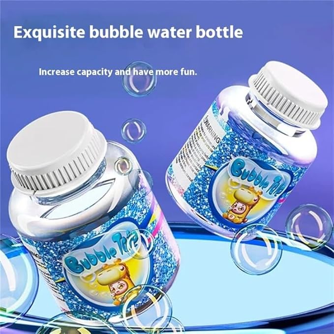 Premium Bubble Solution Refill Bottle – Long-Lasting Concentrated Soap Formula for Bubble Guns, Blowers, Wands & Outdoor Toy Machines