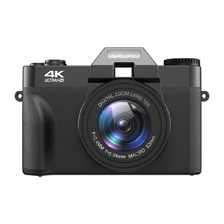 HD 4K Digital Camera Mirrorless Retro with WiFi Student Digital Camcorder Vlog Digital Camera