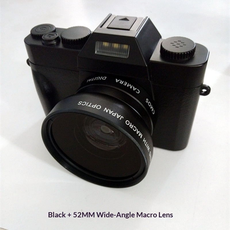 HD 4K Digital Camera Mirrorless Retro with WiFi Student Digital Camcorder Vlog Digital Camera