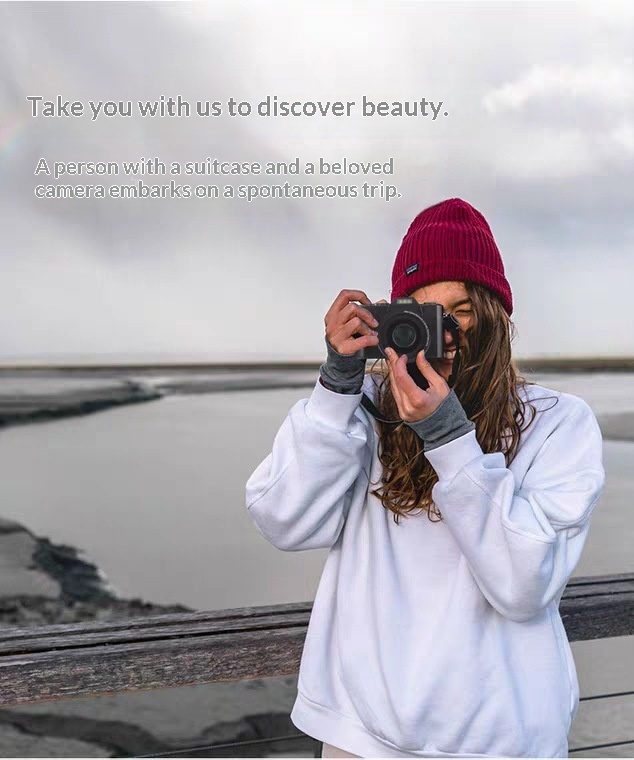 HD 4K Digital Camera Mirrorless Retro with WiFi Student Digital Camcorder Vlog Digital Camera