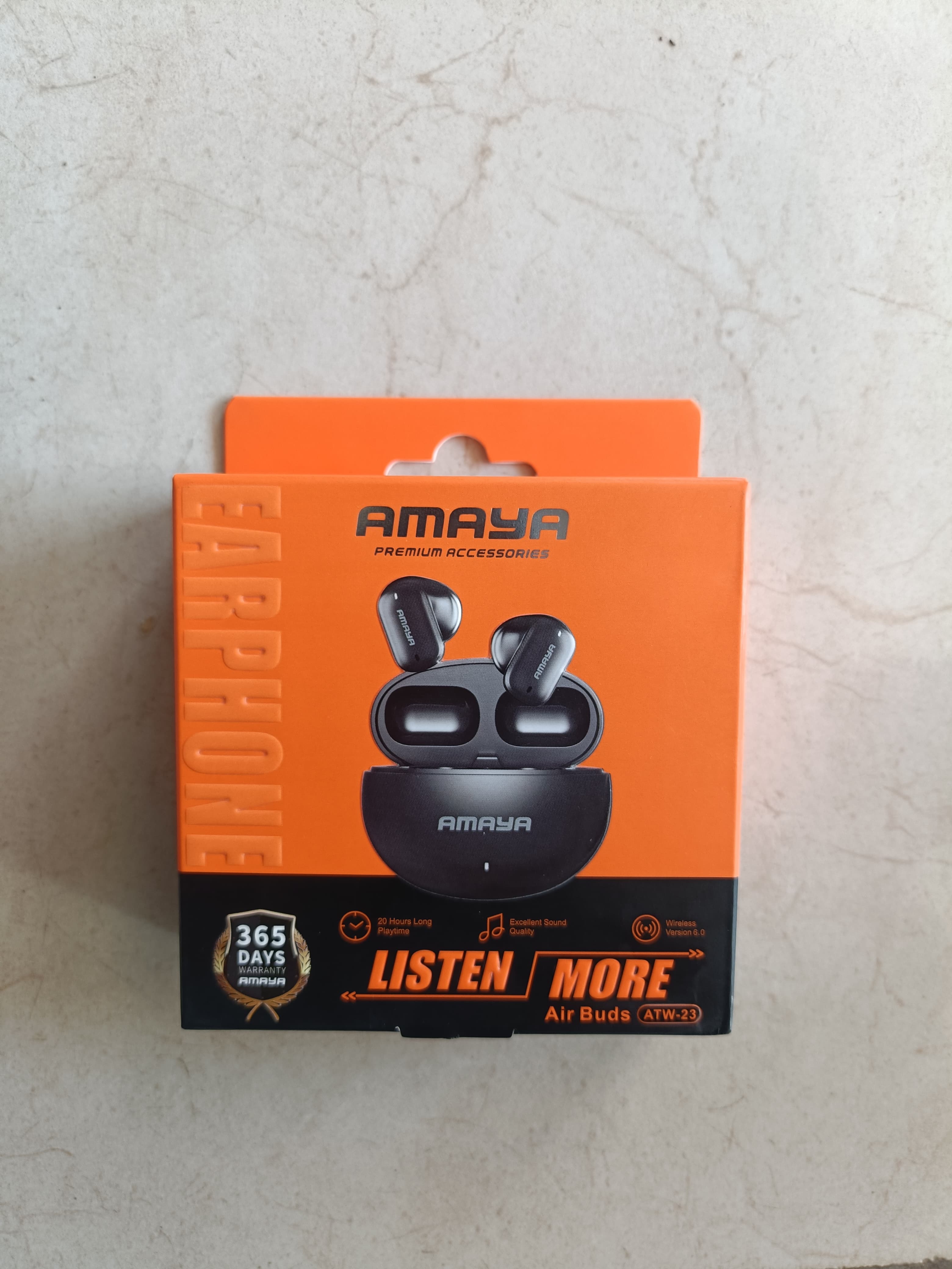 Amaya ATW-23 Wireless Earbuds Bluetooth Earphones with Charging Case Deep Bass Stereo