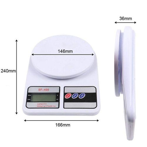 10kg Digital Kitchen Electronic Cooking Weighing Scale White kitchen weighing scale kitchen electric weighhing scale.