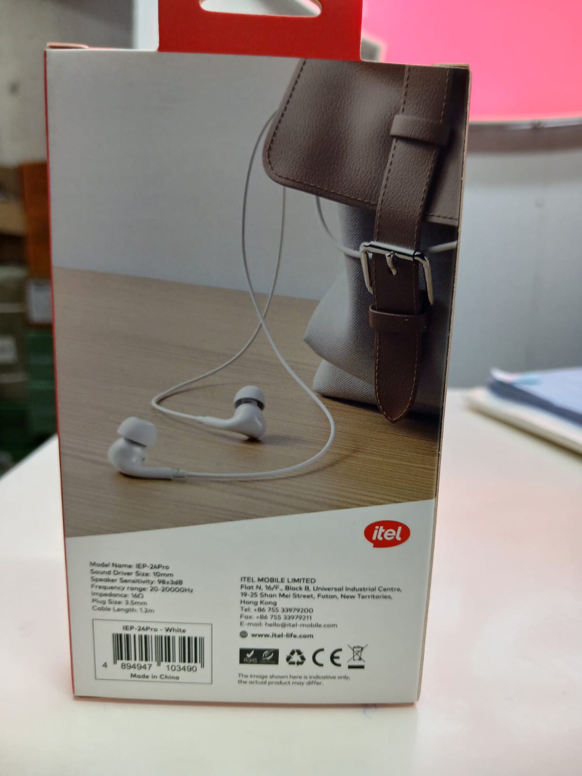 Itel Earphones K24Pro, pure sound, wired in