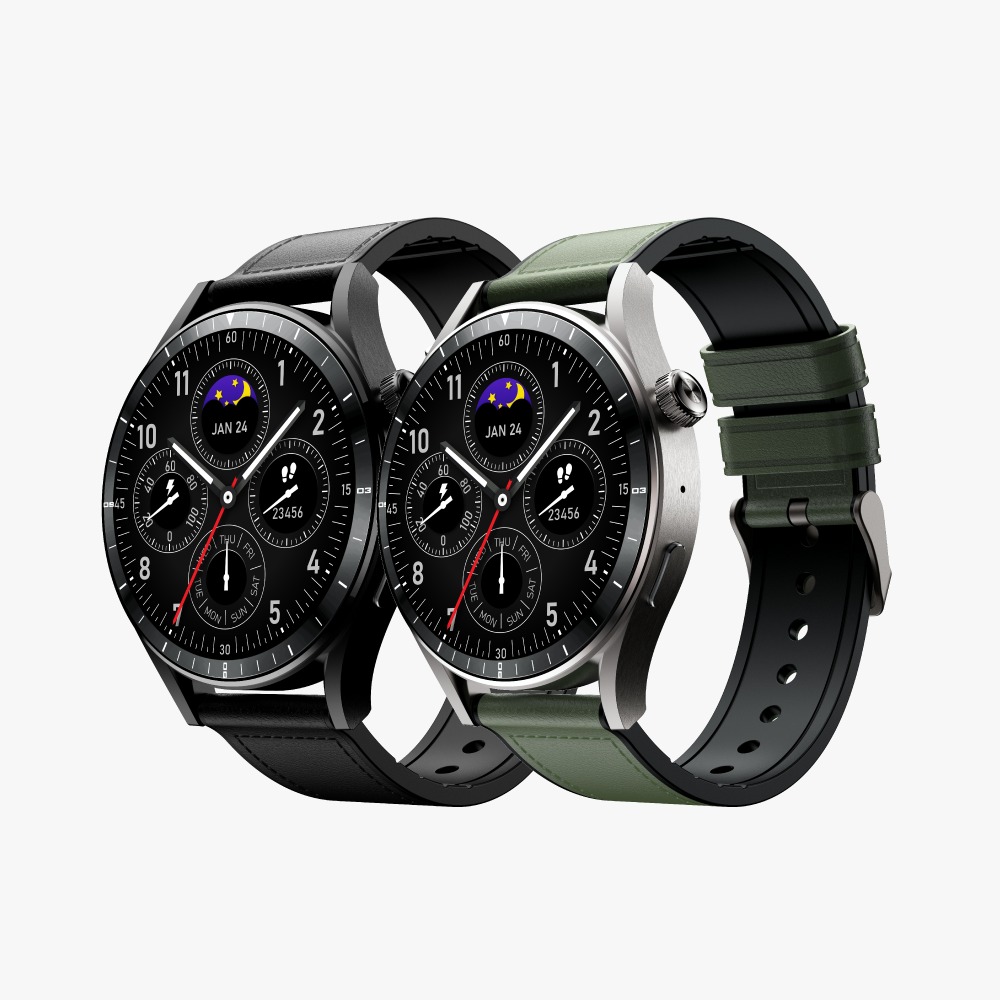 Infinix XWatch N4 Pro Smart Watch AMOLED Display Bluetooth Calling IP68 Waterproof Heart Rate Sleep Monitor 100 Sports Modes Long Battery Life Wireless Charging Fitness Smartwatch for Android & iPhone