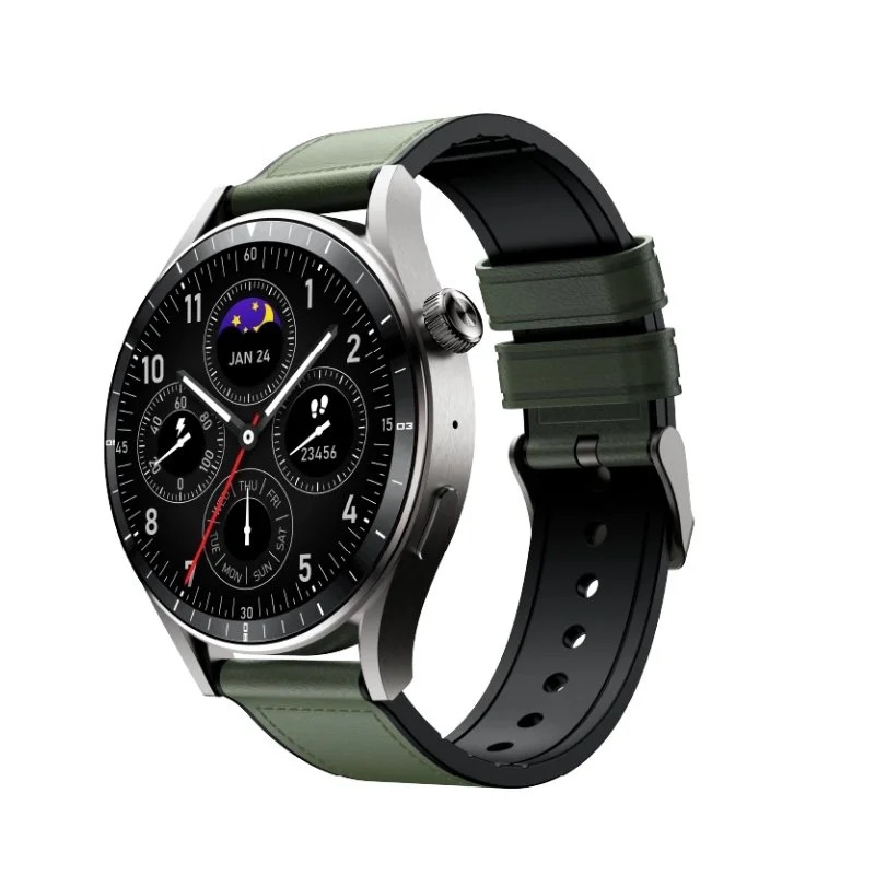 Infinix XWatch N4 Pro Smart Watch AMOLED Display Bluetooth Calling IP68 Waterproof Heart Rate Sleep Monitor 100 Sports Modes Long Battery Life Wireless Charging Fitness Smartwatch for Android & iPhone