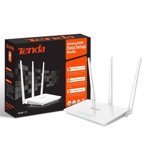 Tenda N300 Wireless WiFi Router 300Mbps High Speed Internet Router for Home & Office Stable Signal Coverage Easy Setup 2.4GHz Broadband Router with Strong Antennas for Streaming Gaming Learning