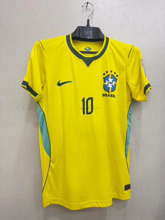 💛 SAMBA GOLD • WORLD CUP 2026 🇧🇷 Brazil Fan Jersey – Iconic Yellow Football Kit ⚽ Breathable Sports Wear 🌟 Premium Replica Edition