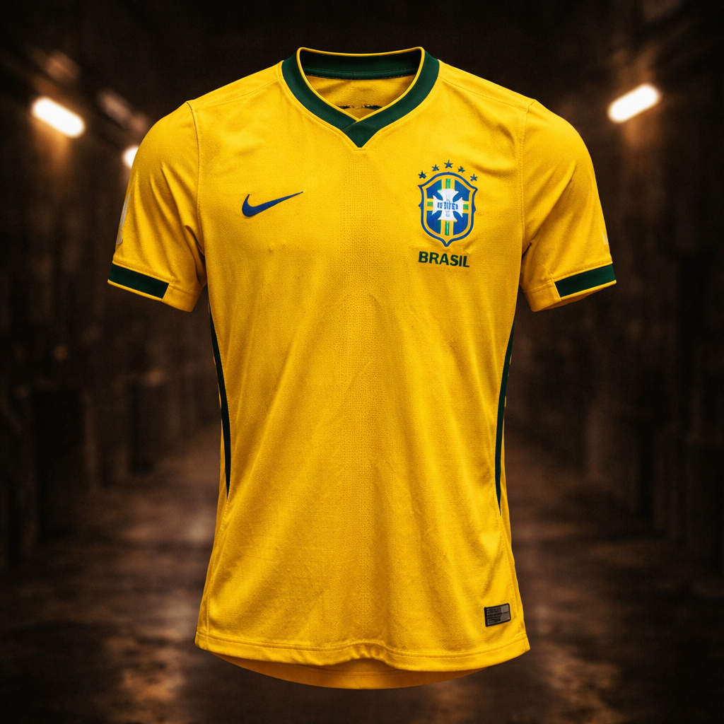 💛 SAMBA GOLD • WORLD CUP 2026 🇧🇷 Brazil Fan Jersey – Iconic Yellow Football Kit ⚽ Breathable Sports Wear 🌟 Premium Replica Edition