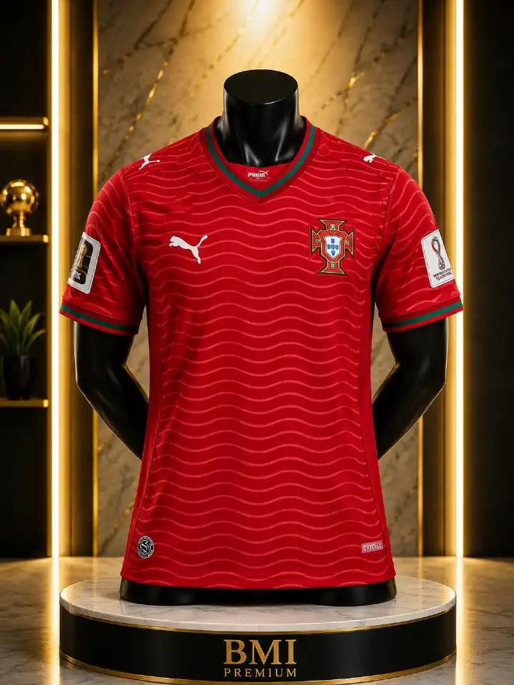 ❤️ LUSO FIRE • WORLD CUP 2026 🇵🇹 Portugal Fan Jersey – Bold Red Football Kit ⚽ Breathable Sports Wear 🔥 Premium Replica Edition