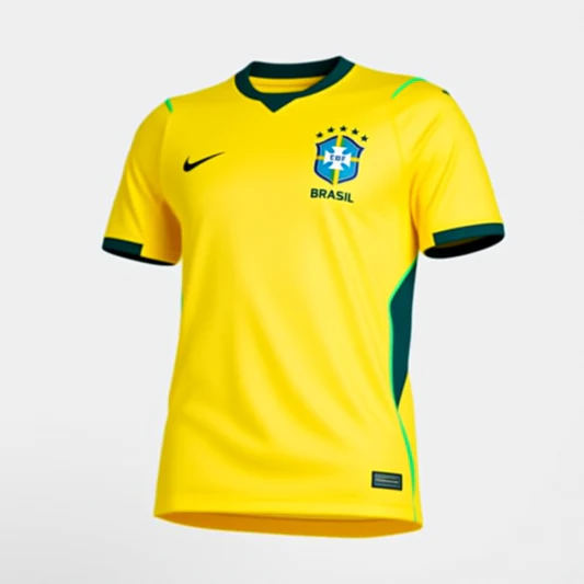 💛 SAMBA GOLD • WORLD CUP 2026 🇧🇷 Brazil Fan Jersey – Iconic Yellow Football Kit ⚽ Breathable Sports Wear 🌟 Premium Replica Edition